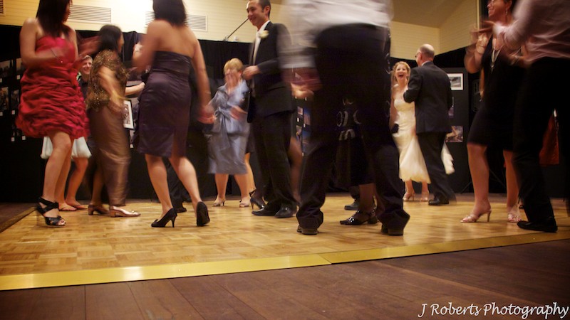 Dancefloor at wedding - wedding photography sydney